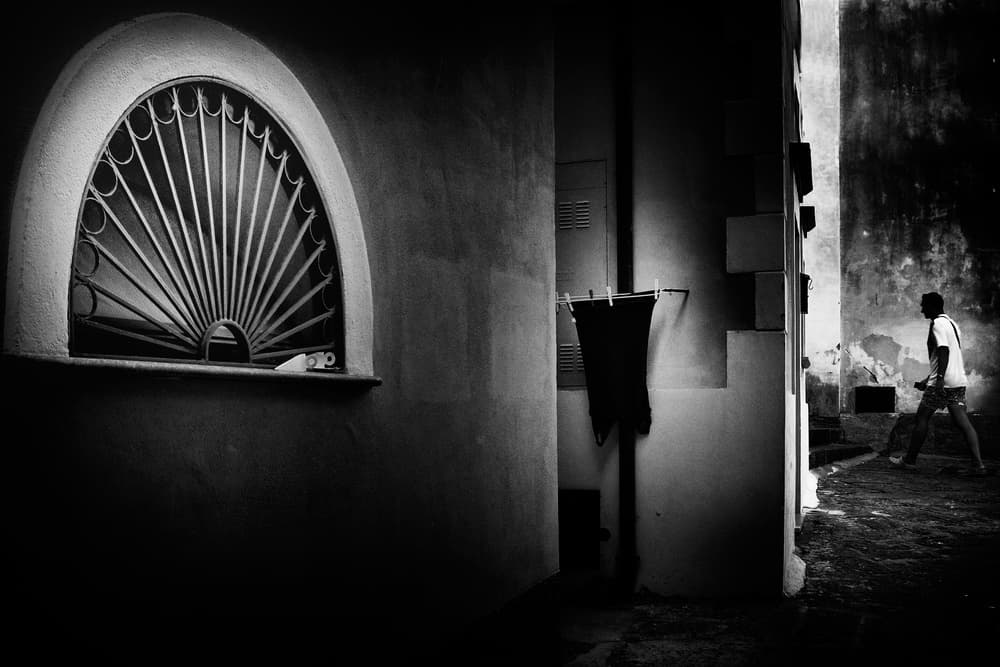 Man in Shadowed Alley by Antonio Grambone — canvas wall art