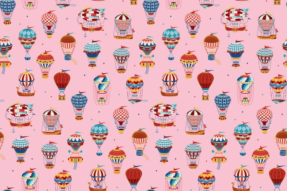 Whimsical Hot Air Balloons by Sue Skellern — canvas wall art