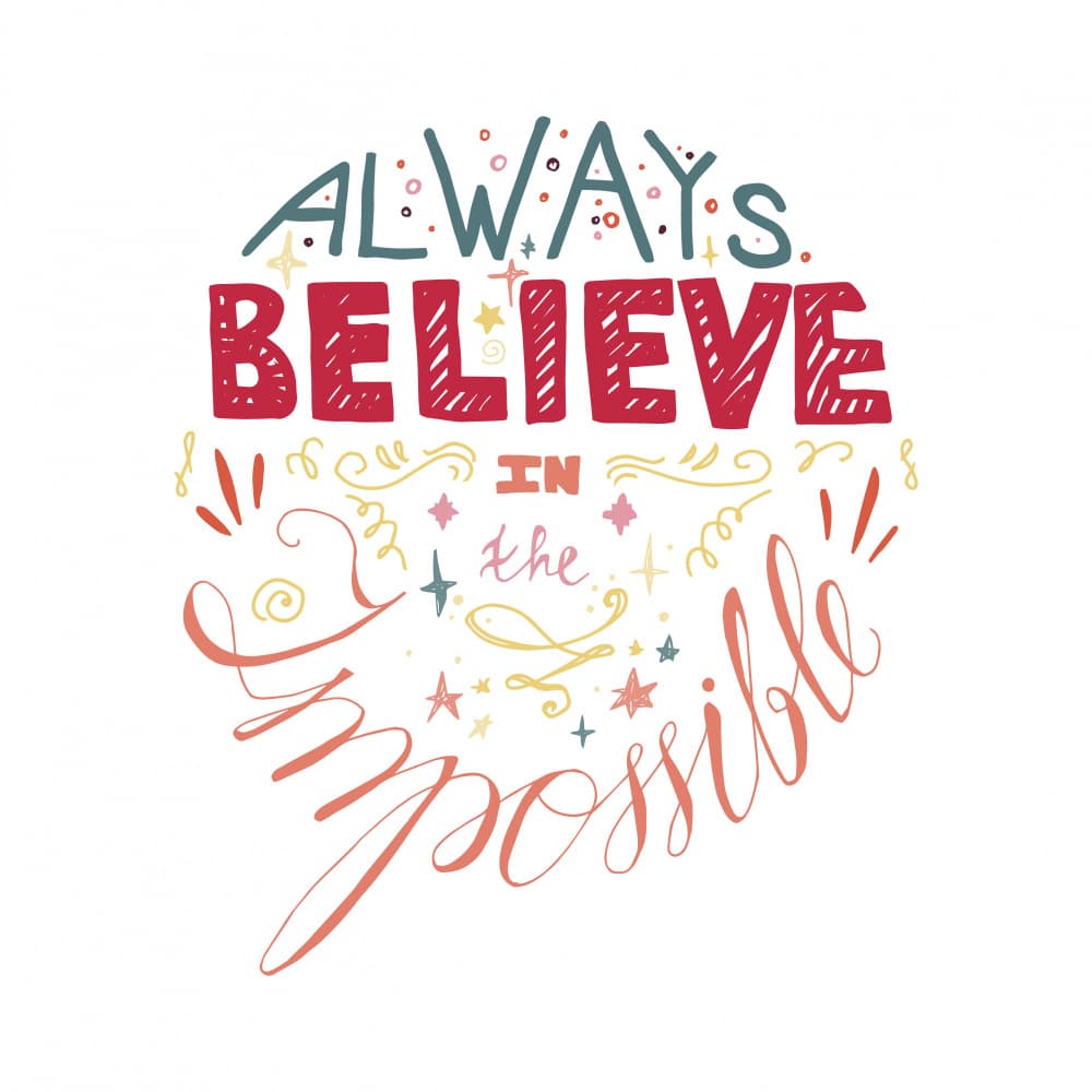 Believe In The Impossible by Marika Barsrsind β canvas wall art