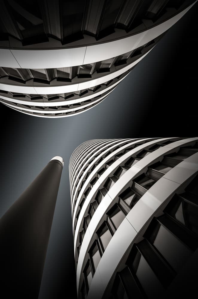 Sleek City Architecture by Jörg Vollrath — canvas wall art