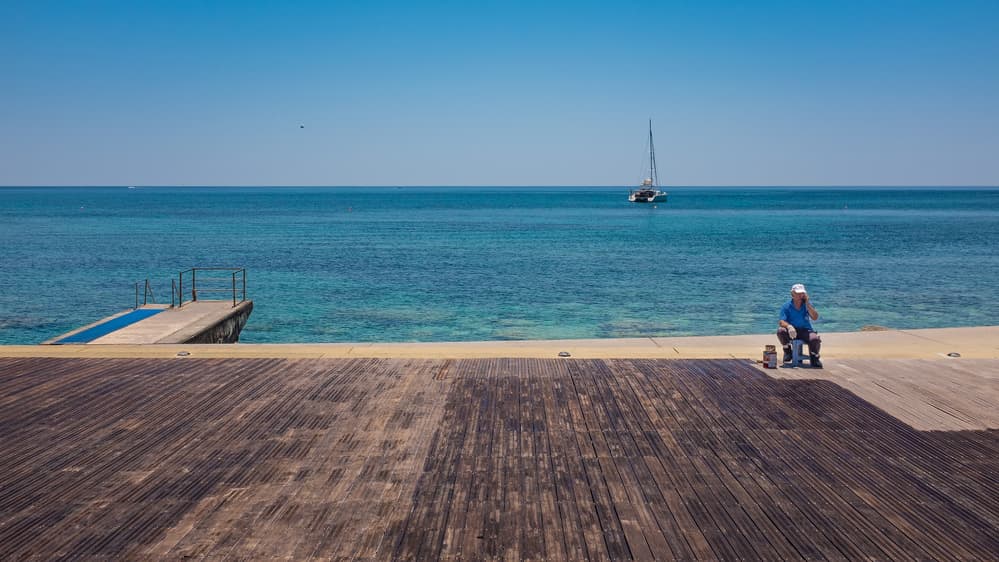 Calm Ocean Painter by Carlos_Grury_Santos — canvas wall art