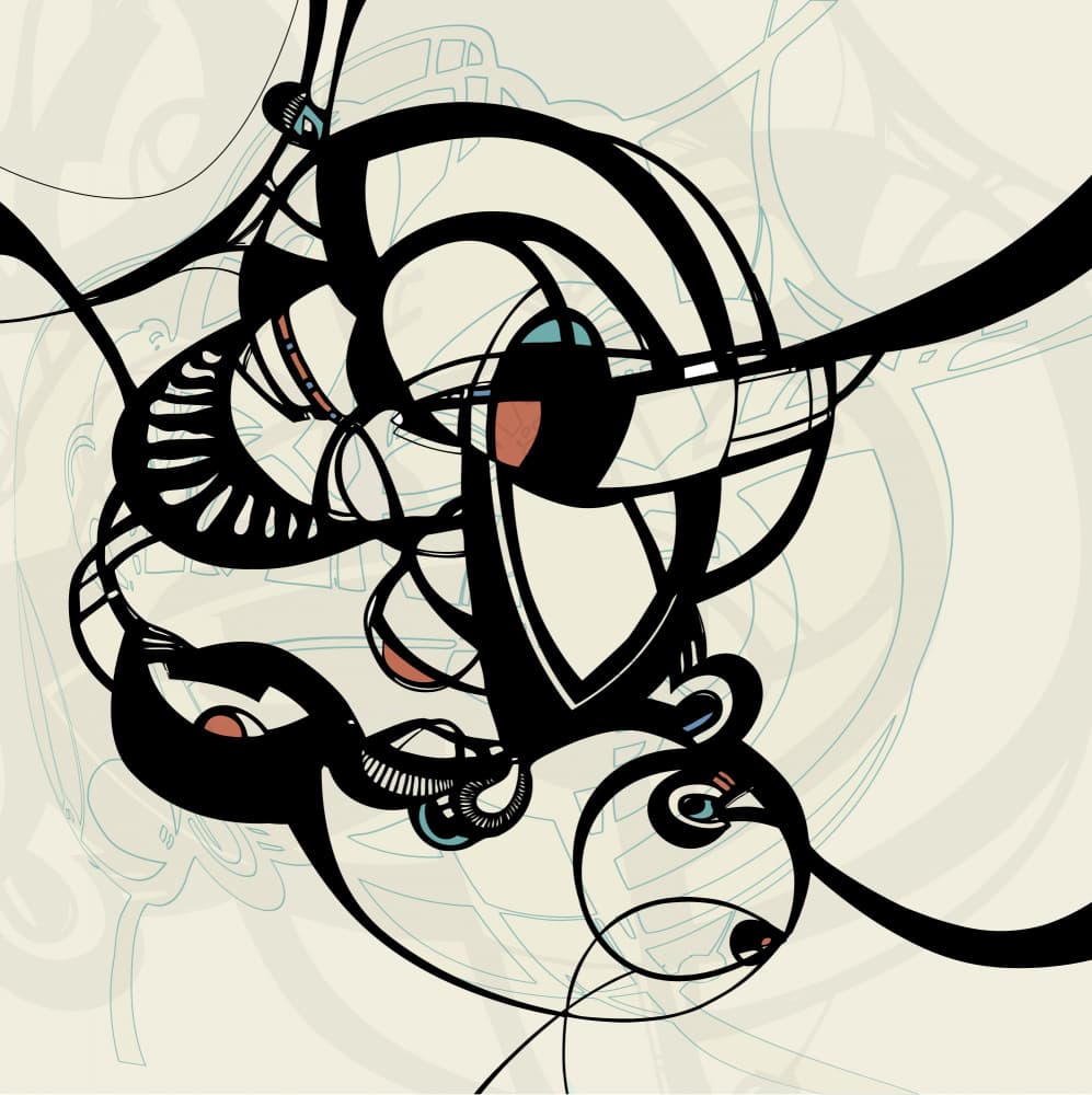 Dynamic Organic Forms by Alejandra Winkhaus — canvas wall art