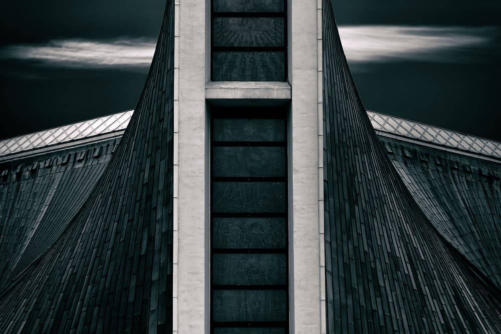 Abstract Building Lines by Hans-Wolfgang Hawerkamp — canvas wall art