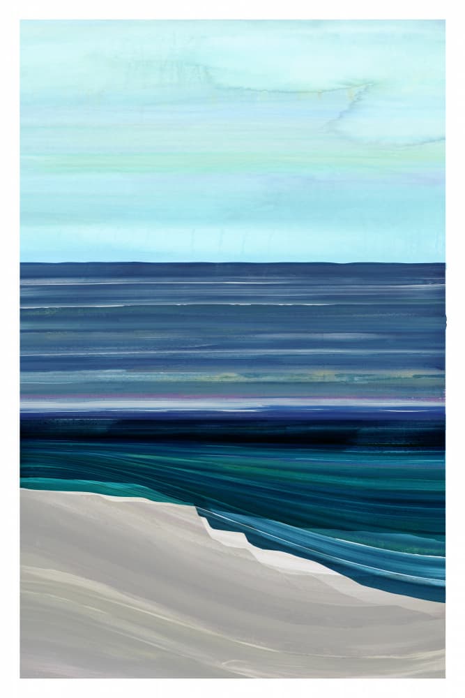 Blue Ocean Beach by cartissi — canvas wall art