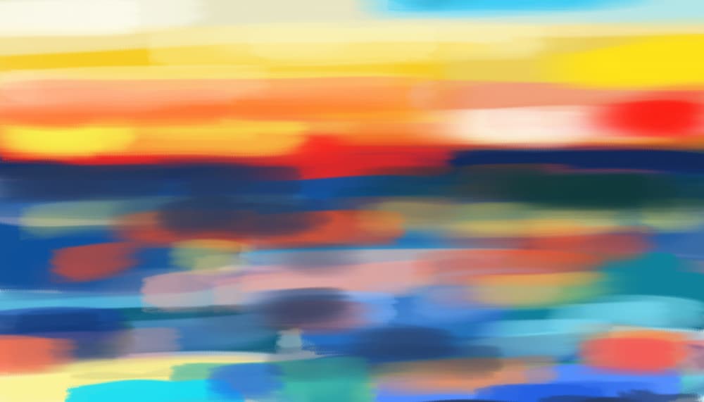 Abstract Ocean Sunset by Cesare Bellassai Art — canvas wall art