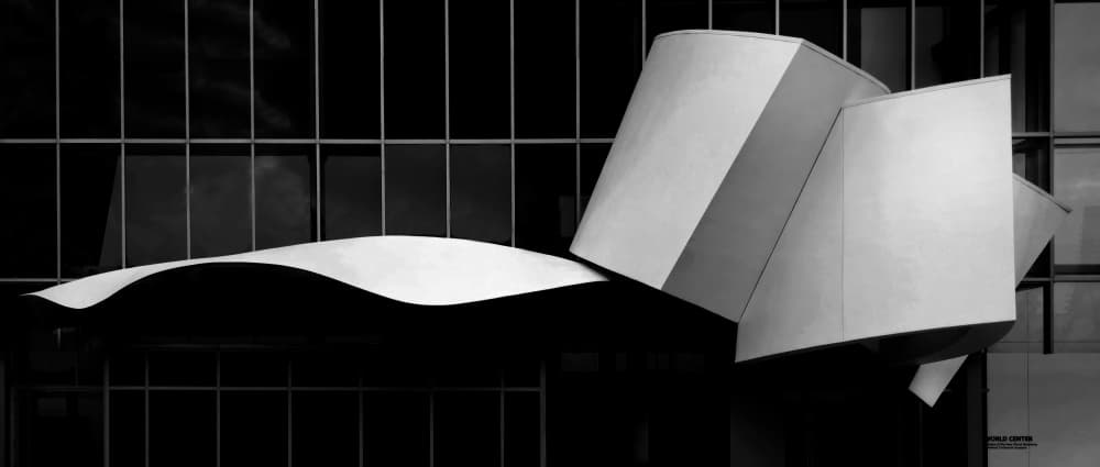Abstract Architectural Forms by Ivan Huang — canvas wall art