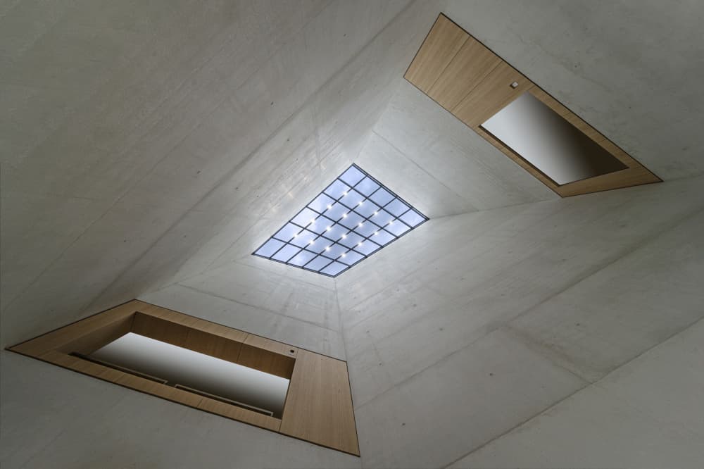 Geometric Concrete Skylight by fotomarion — canvas wall art