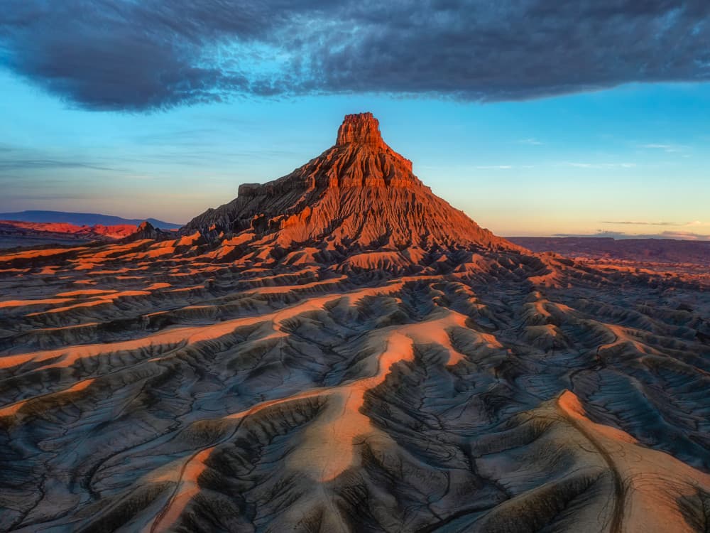 Desert Mountain Glow by Mei Xu — canvas wall art