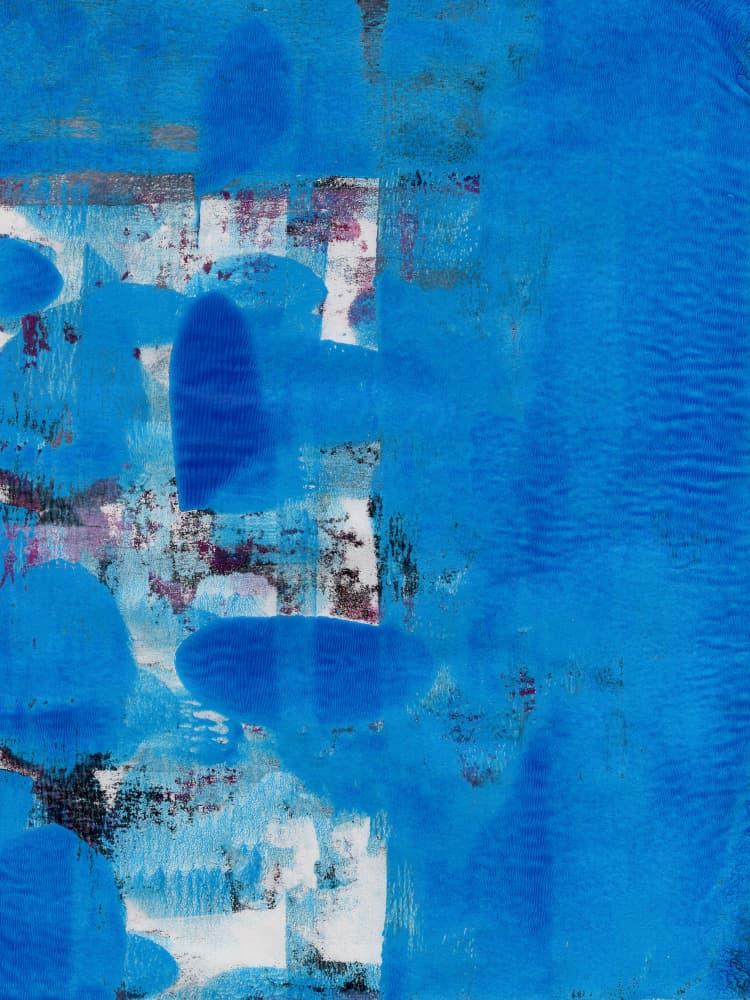 Textured Blue Abstraction by Dina Dankers — canvas wall art
