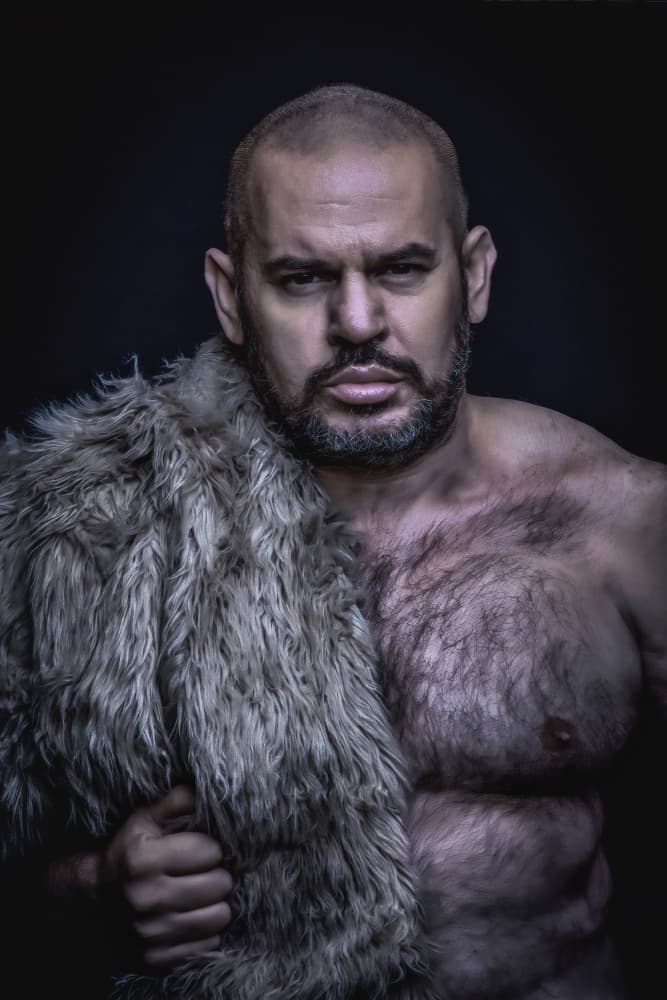Primal Warrior Portrait by Cristian Pavel — canvas wall art