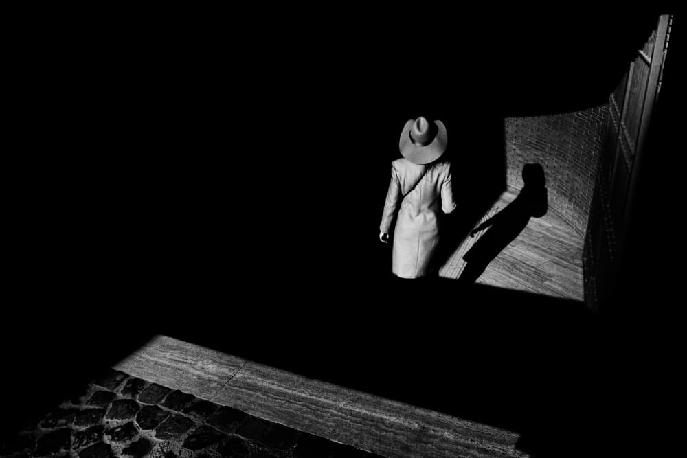 Figure in Deep Shadow by Antonio Grambone — canvas wall art