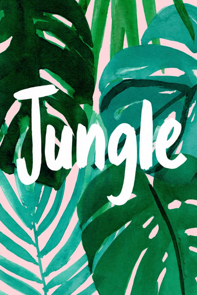 Jungle Tropical Leaves by Treechild — canvas wall art