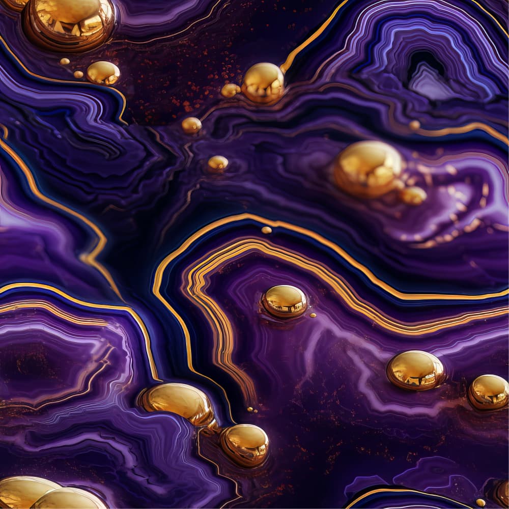 Liquid Gold Agate by Bilge Paksoylu — canvas wall art