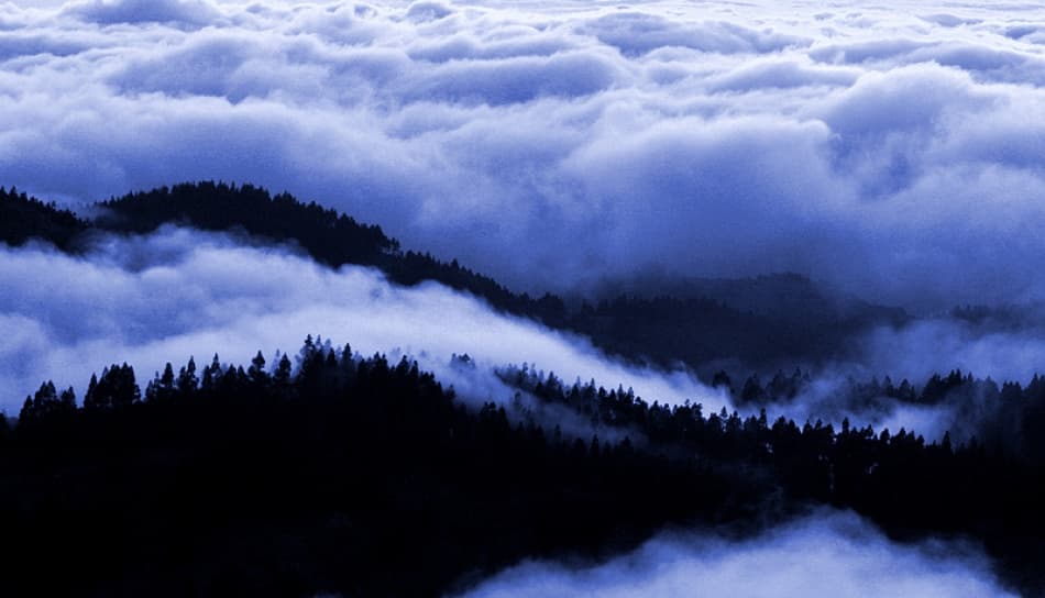 Blue Mountain Clouds by Bror Johansson — canvas wall art