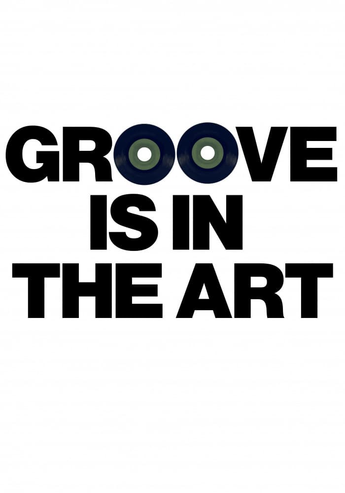 Retro Groove Typography by Sarah Manovski — canvas wall art