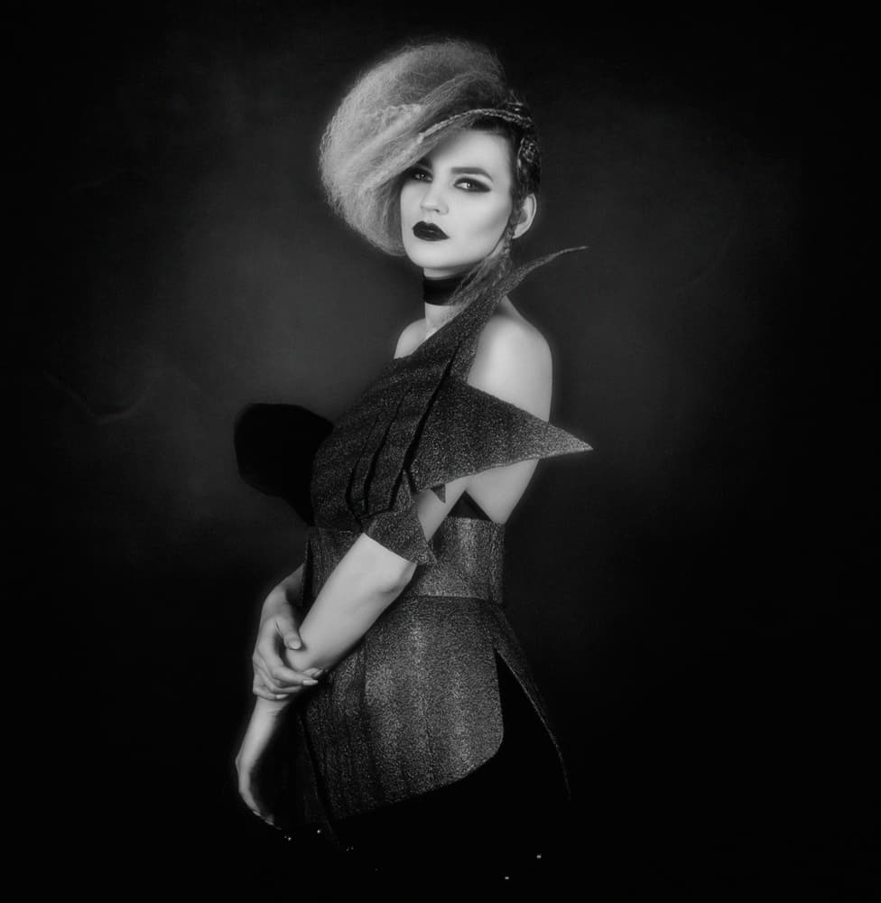 Avant-Garde Fashion Portrait by Alexandra Fira — canvas wall art