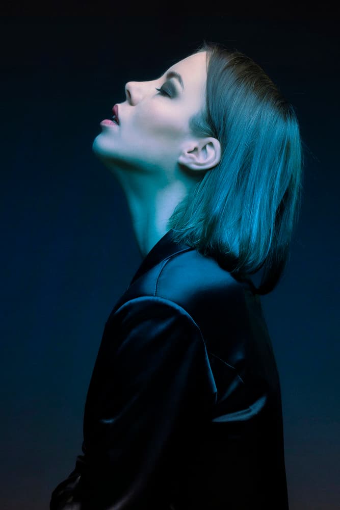 Serene Blue Profile by Jan Slotboom — canvas wall art