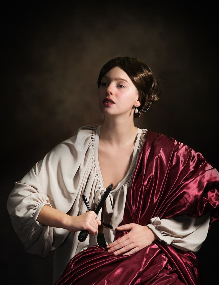 Tragic Renaissance Portrait by Aglioni Simone — canvas wall art