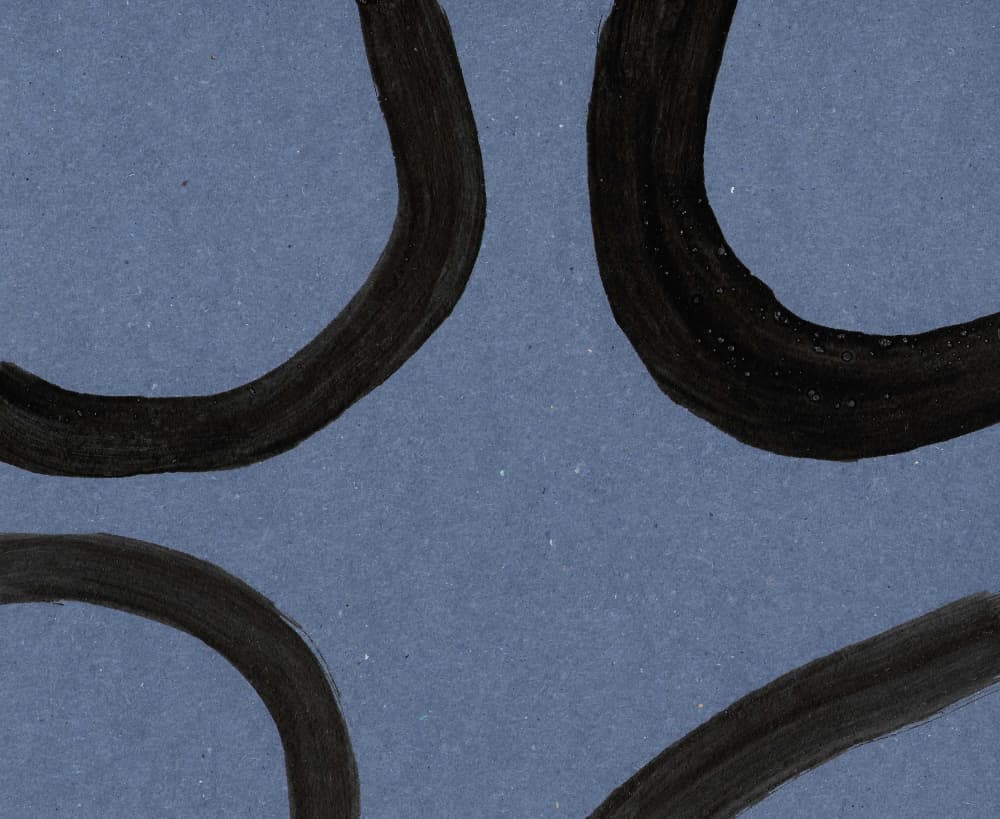 Abstract Indigo Curves by Santhosh ch — canvas wall art