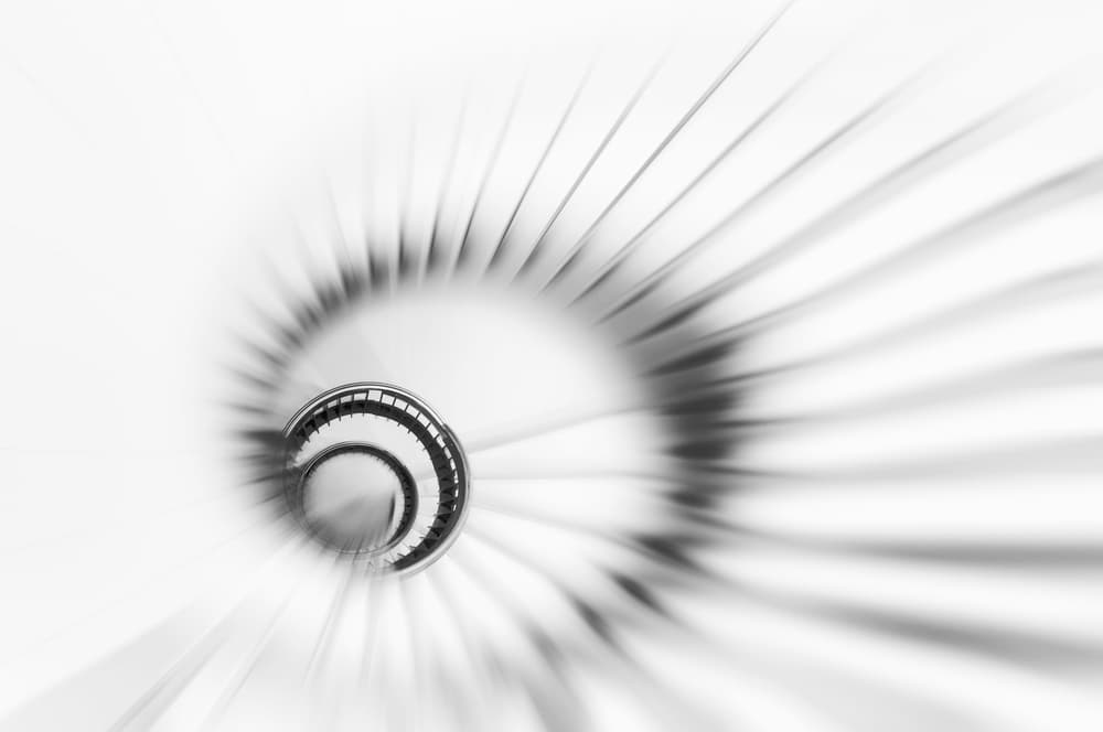 Abstract Spiral Staircase by Greetje van Son — canvas wall art