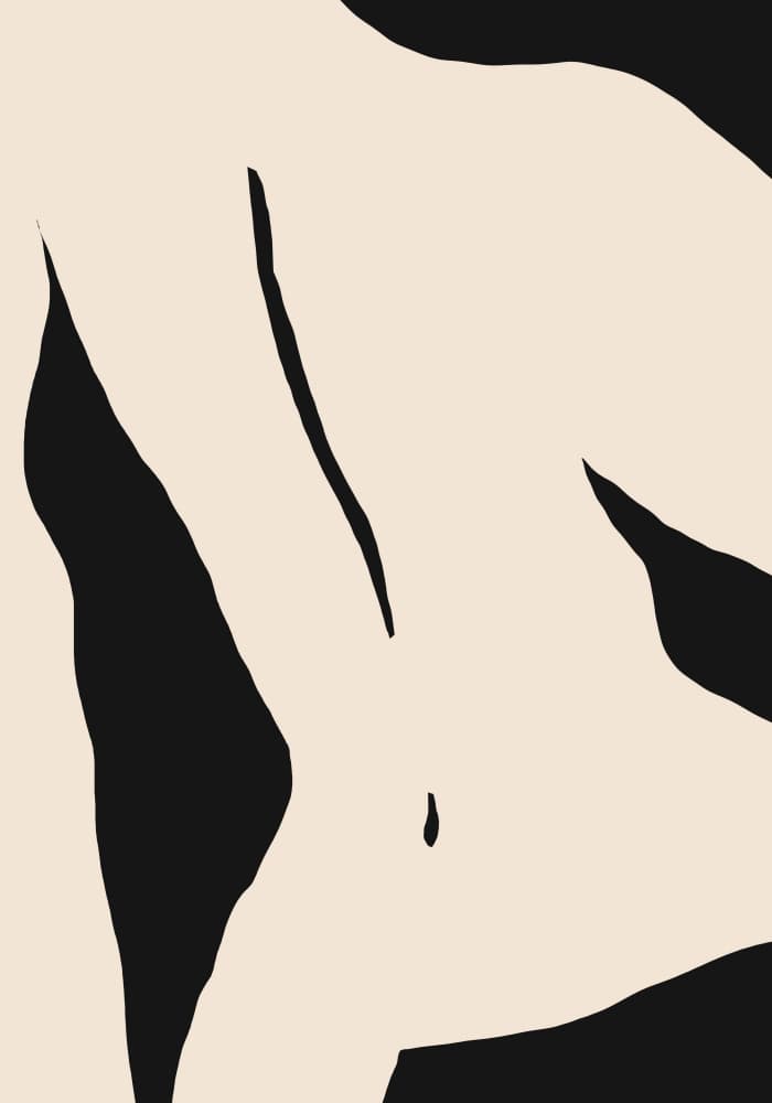 Elegant Female Form by Little Dean — canvas wall art