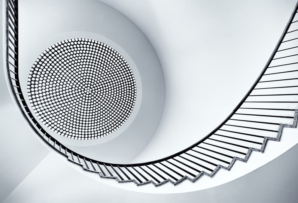 Upward Spiral View by Jeroen van de Wiel — canvas wall art