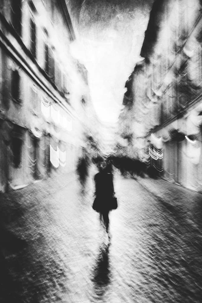 Solitary Night Wander by Antonio Grambone — canvas wall art