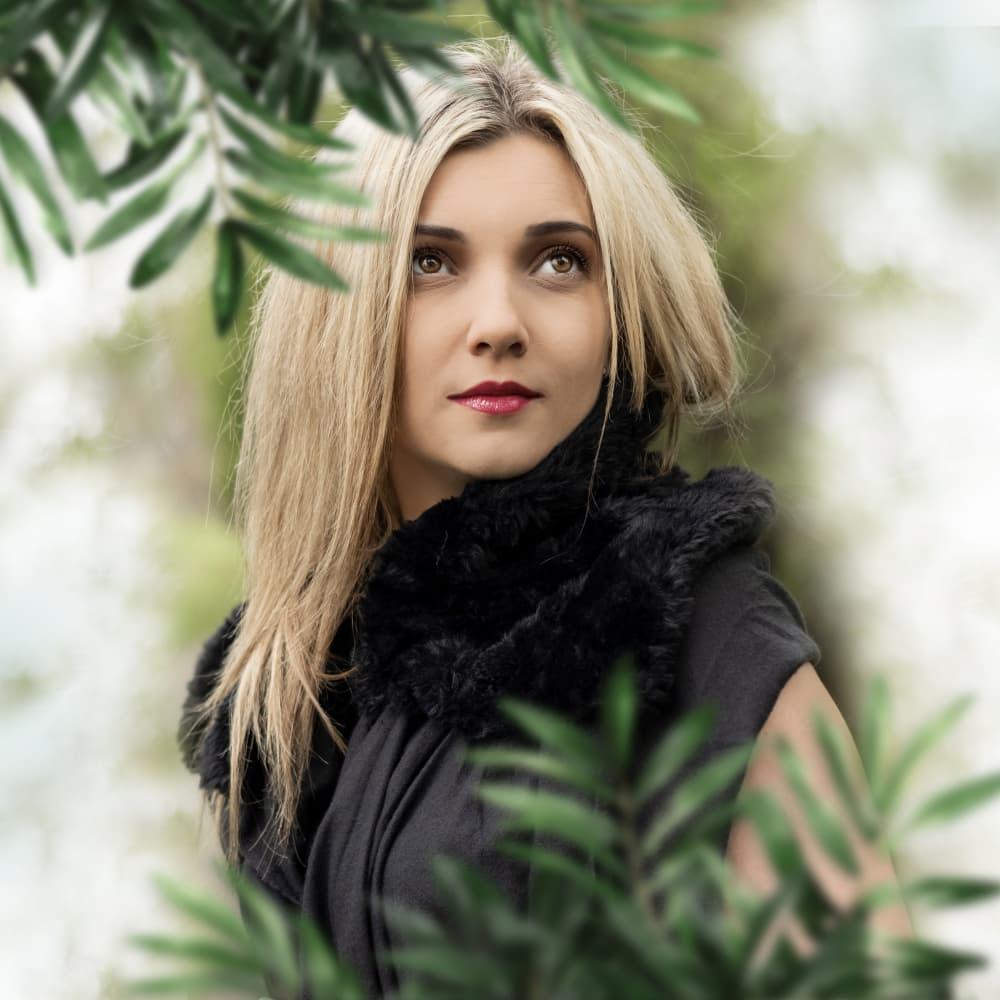 Blonde Woman in Nature by Ewa Całkosińska-Kajzer — canvas wall art