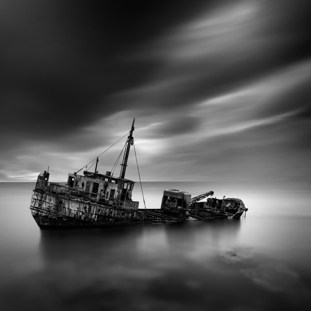 Coastal Shipwreck Drama by George Digalakis — canvas wall art