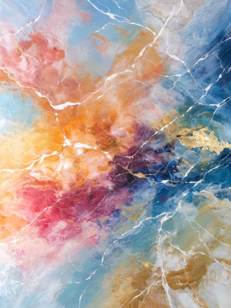 Vibrant Fluid Gold Marble by Alpenglow Workshop — canvas wall art