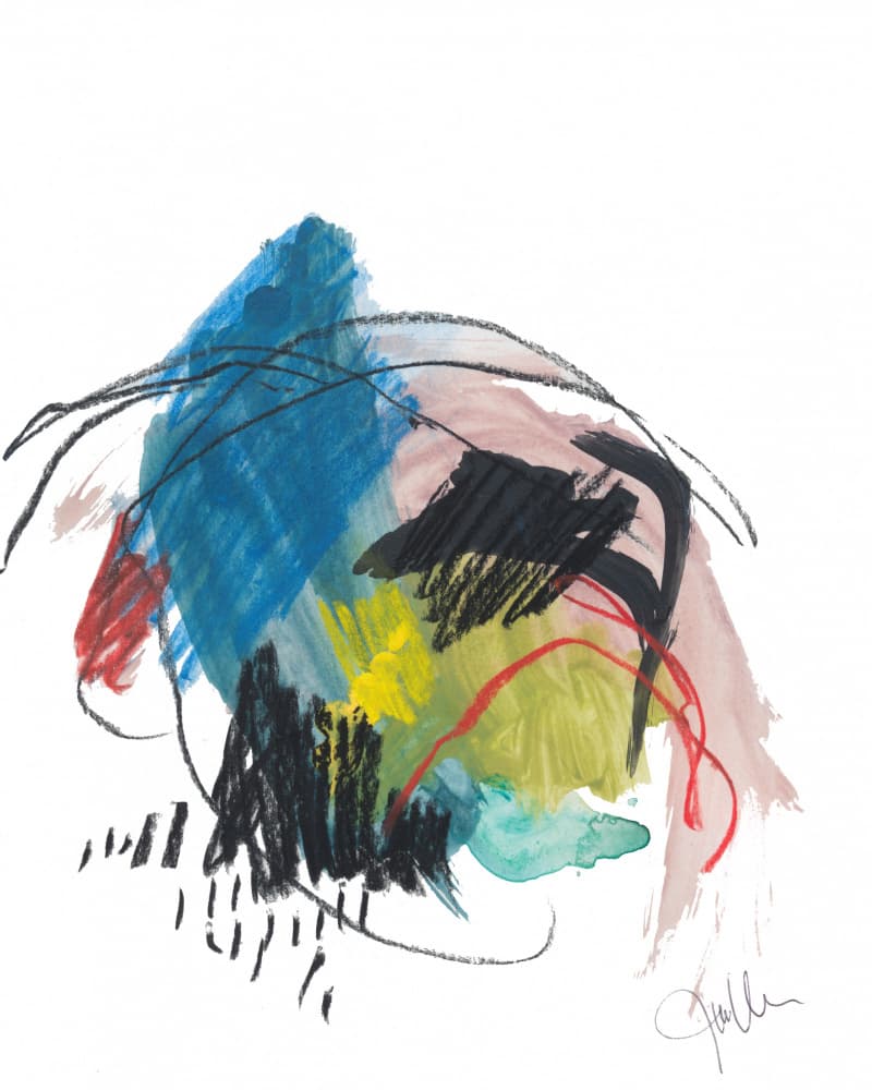 Vibrant Abstract Strokes by Bronwyn Baker — canvas wall art