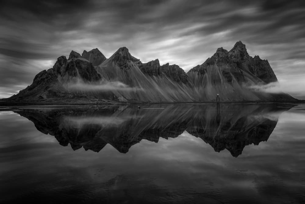 Dramatic Mountain Reflection by Irene Wu — canvas wall art
