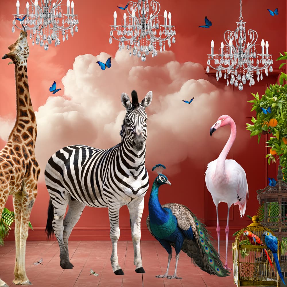 Exotic Animal Fantasy by Sue Skellern — canvas wall art
