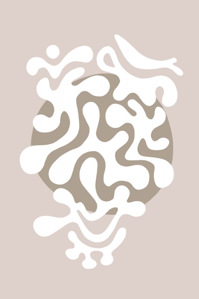 Neutral Organic Forms by Melanie Viola — canvas wall art