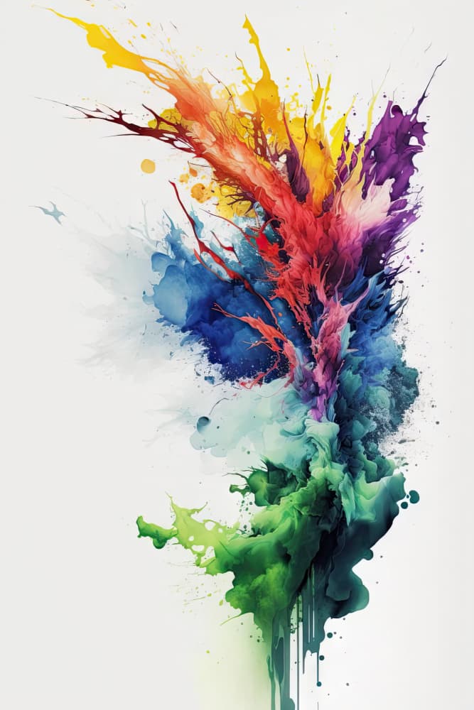 Vibrant Color Explosion by Mauro — canvas wall art