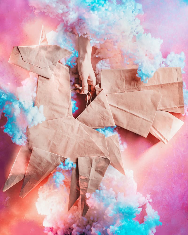 Unicorn Cloud Fantasy by Dina Belenko — canvas wall art