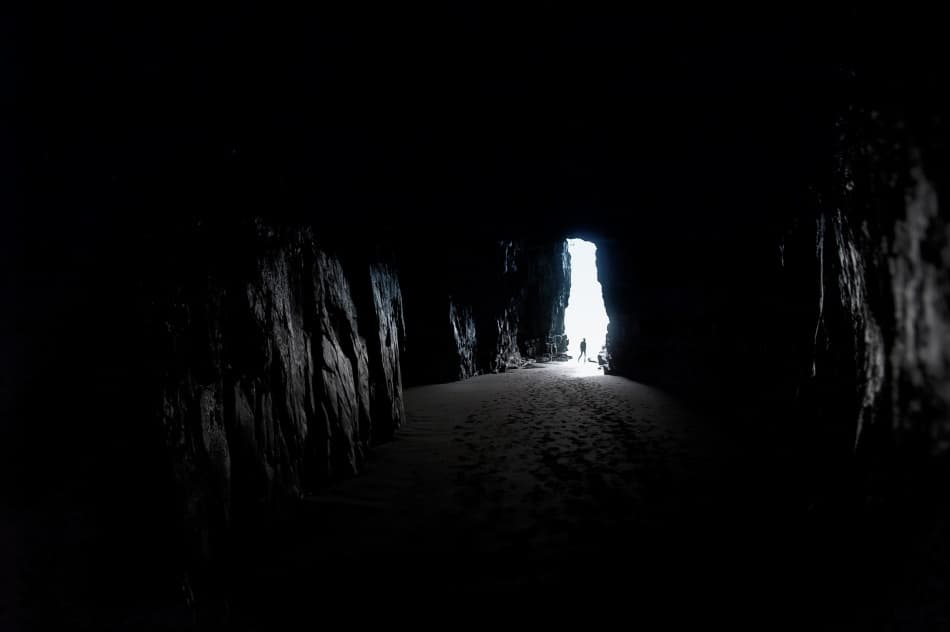 Cave Exit Light by ArtFiction (Andre Gehrmann) — canvas wall art