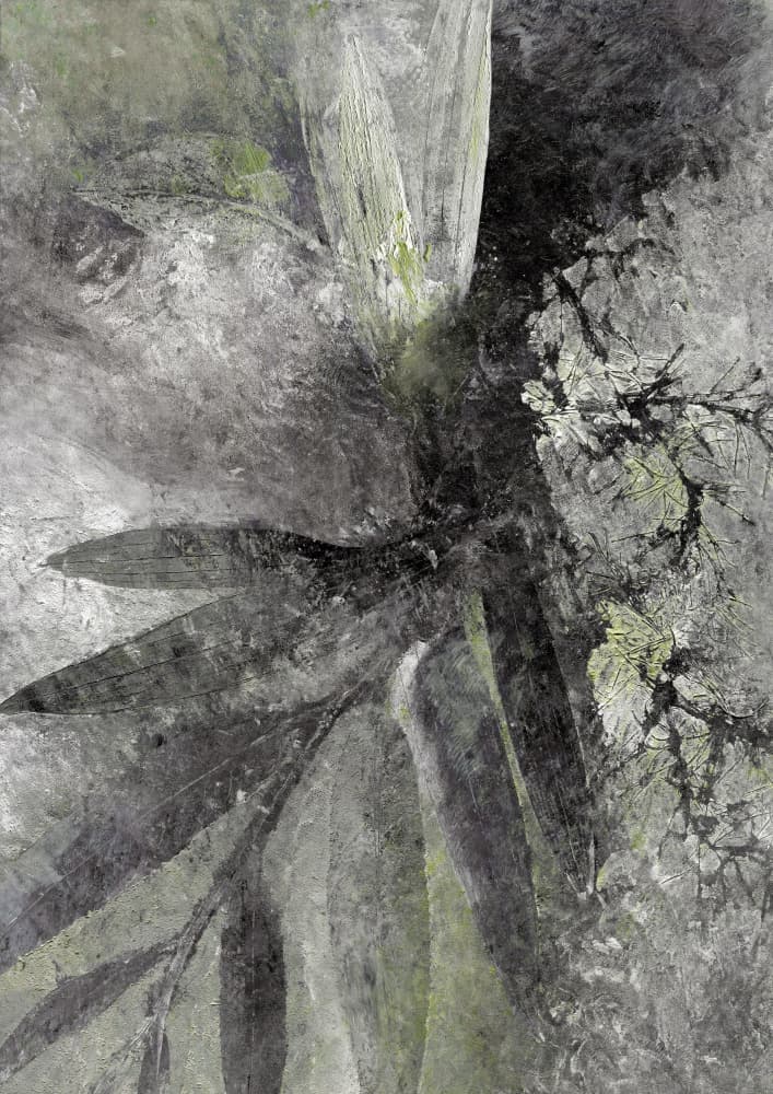 Organic Green Abstract by Rosana Laiz Blursbyai — canvas wall art