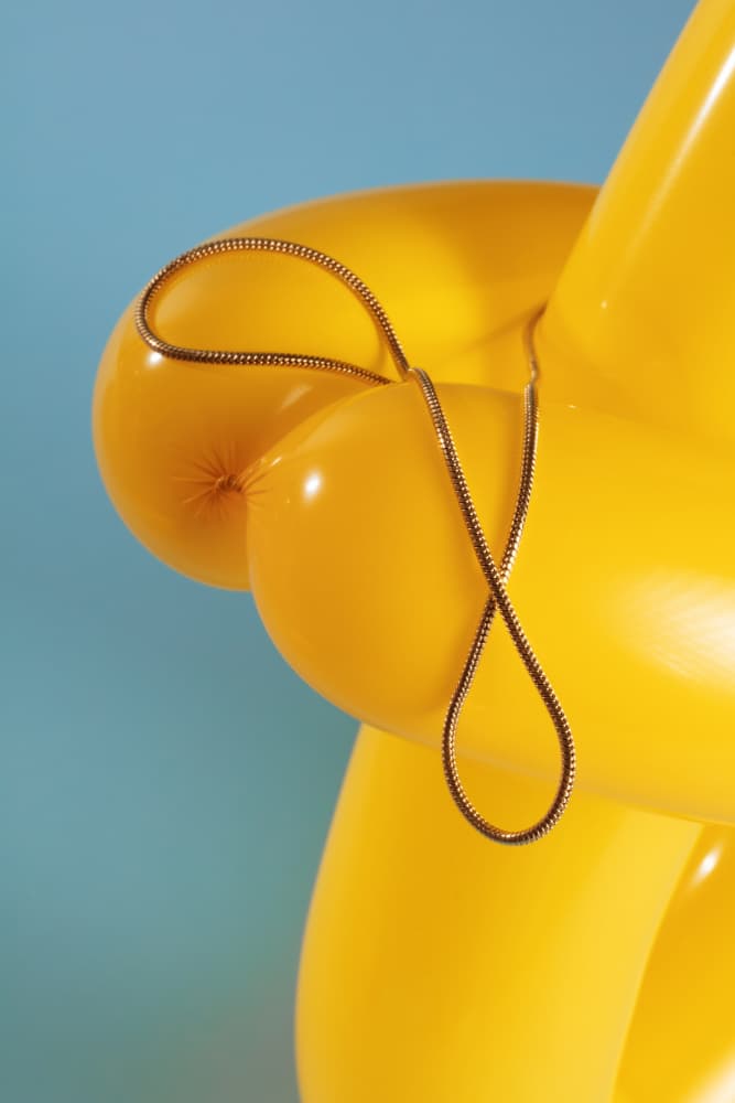 Yellow Gold Balloon by Julia Ramiro — canvas wall art