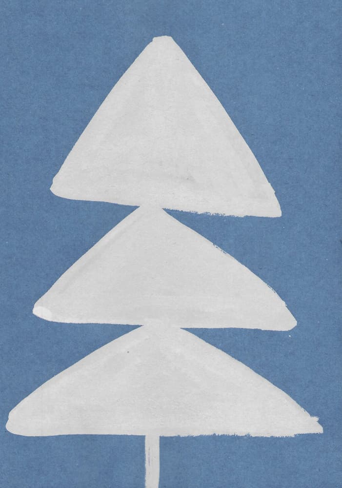 Minimalist Christmas Tree by Santhosh ch — canvas wall art