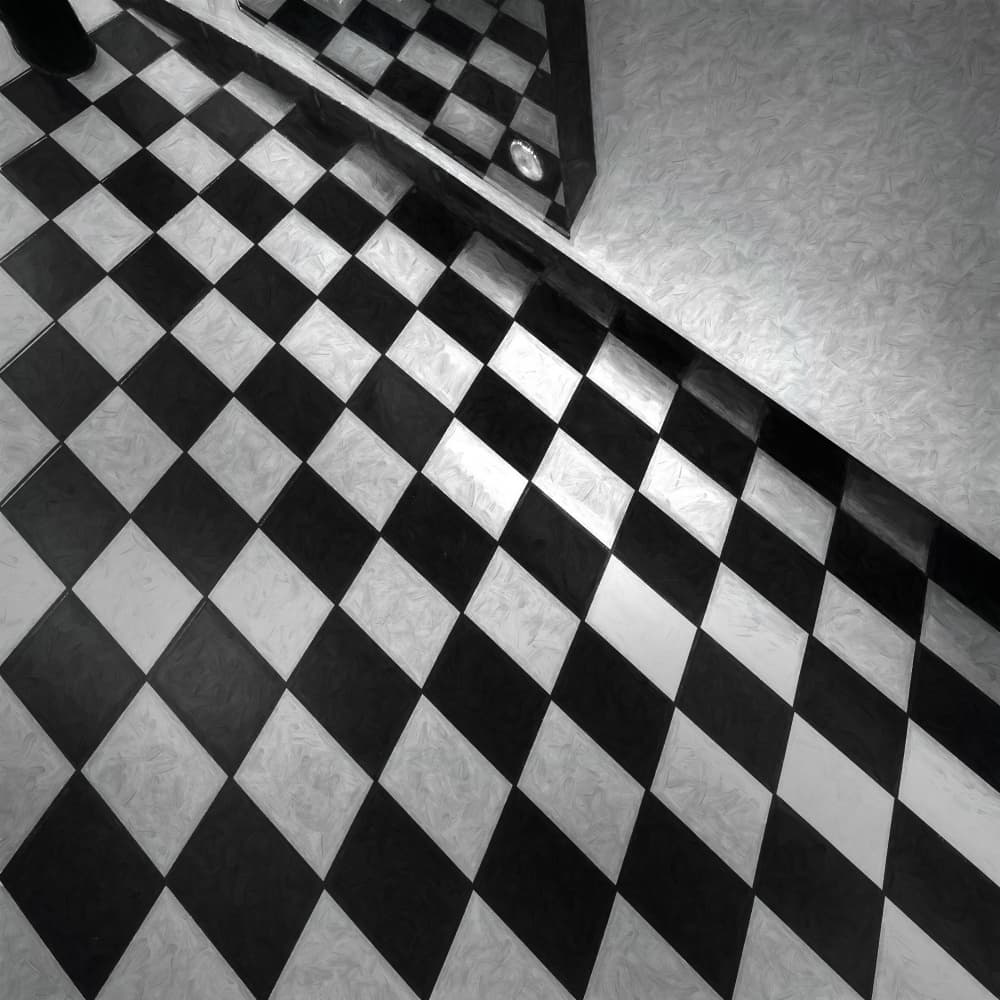 Checkered Diamond Floor by Marc Huybrighs — canvas wall art