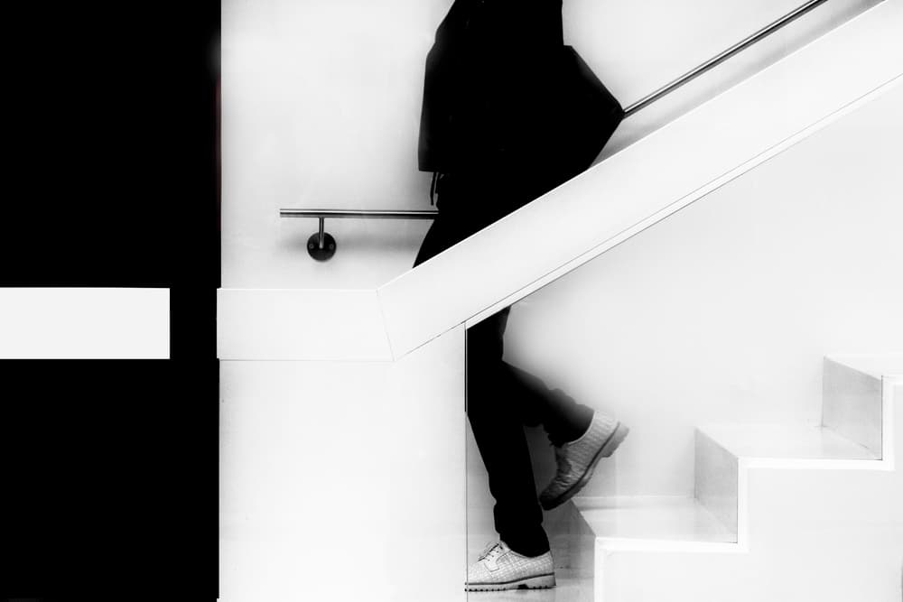 Ascending Modern Steps by Jef Flour — canvas wall art