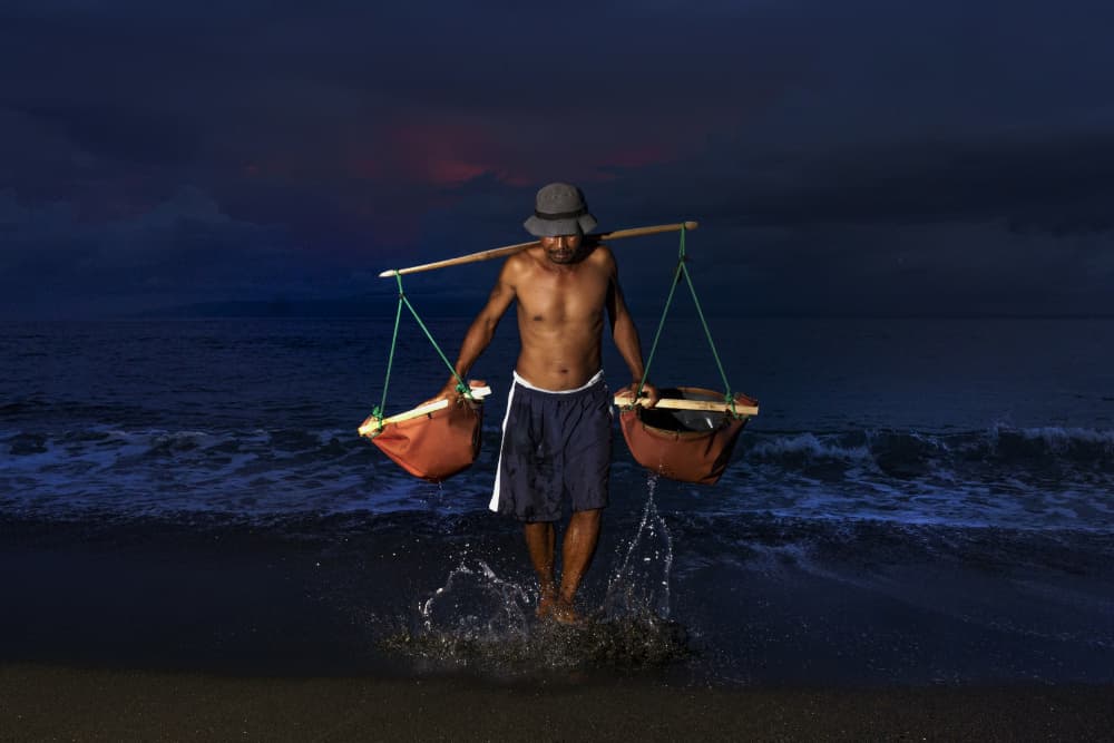 Twilight Beach Carrier by Arief Siswandhono — canvas wall art