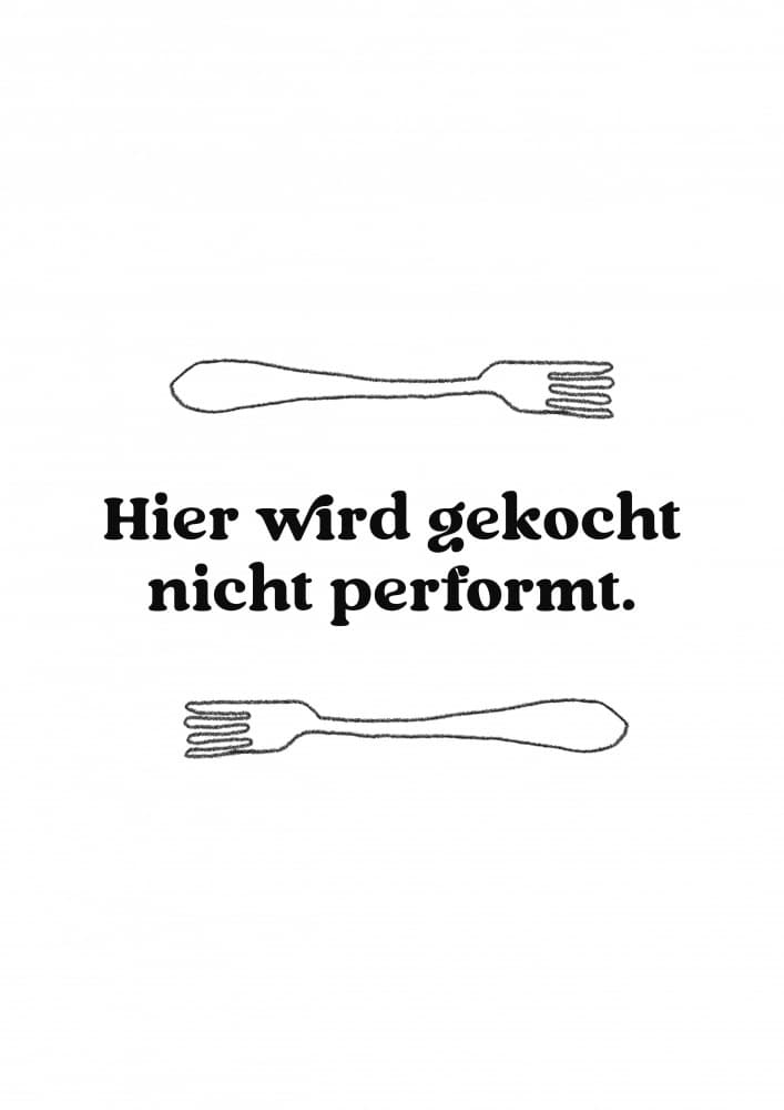 Hierwirdgekocht by Treechild — canvas wall art