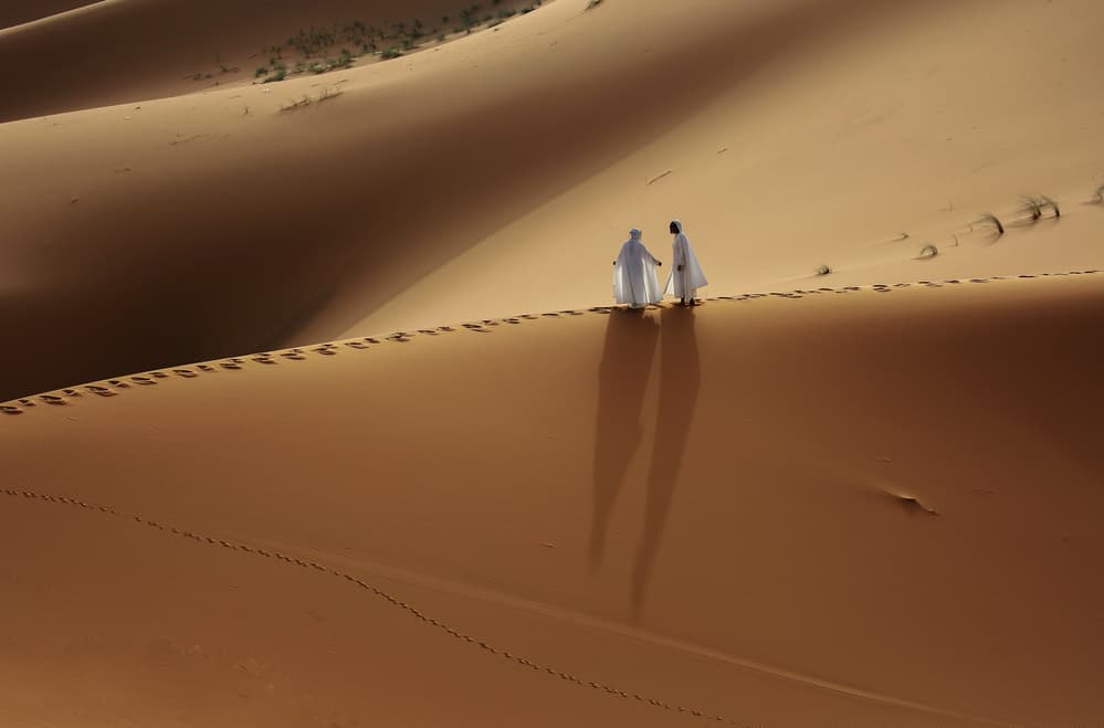 Desert Path of Shadows by Clas Gustafson PRO — canvas wall art
