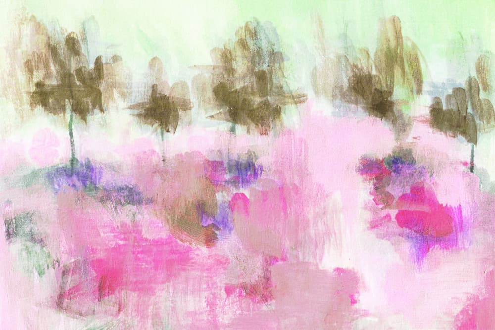 Dreamy Pink Field by Lori Ann Folz — canvas wall art