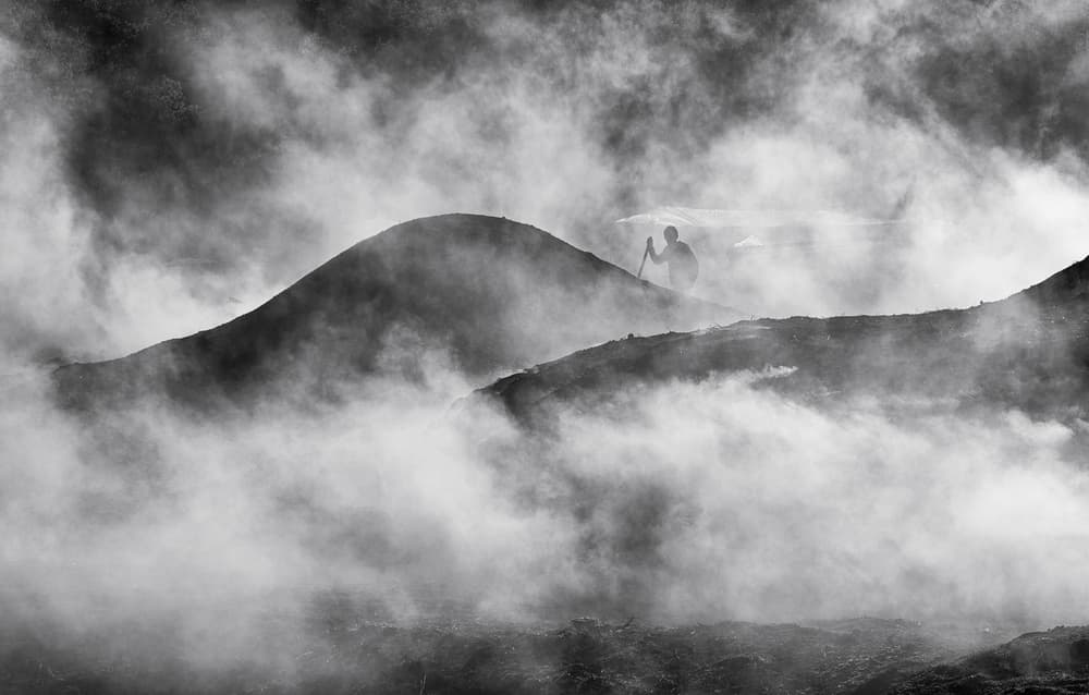 Misty Mountain Walker by Yavuz Pancareken — canvas wall art