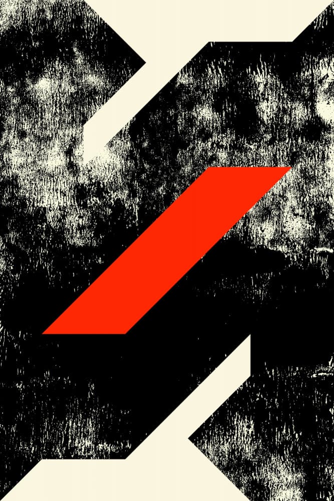 Bold Red Geometric by Petr Strnad — canvas wall art