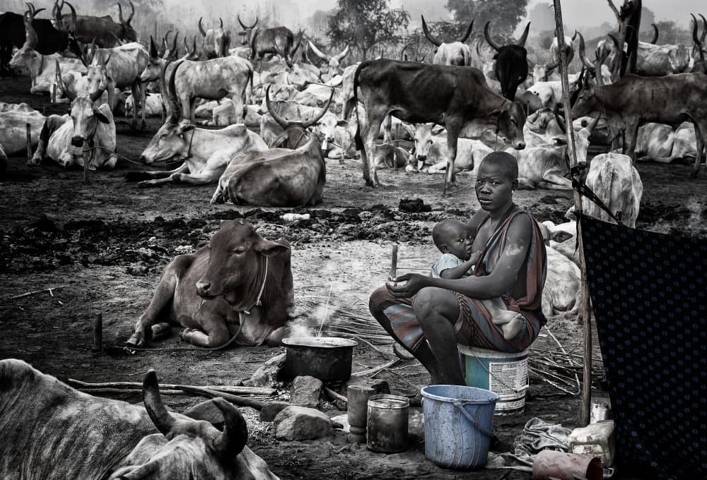 African Village Life by Joxe Inazio Kuesta Garmendia — canvas wall art