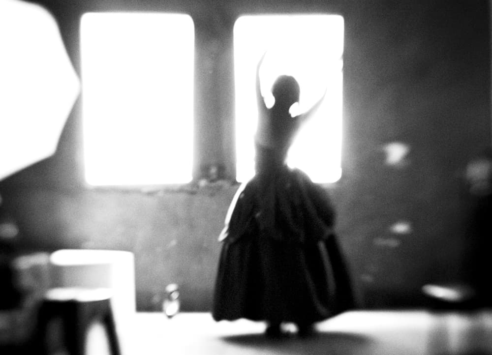 Elegant Dancer Silhouette by Hengki Lee — canvas wall art
